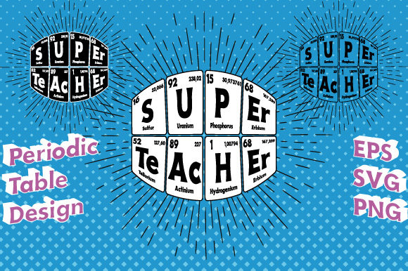 Periodic Table Super Teacher Vector Review