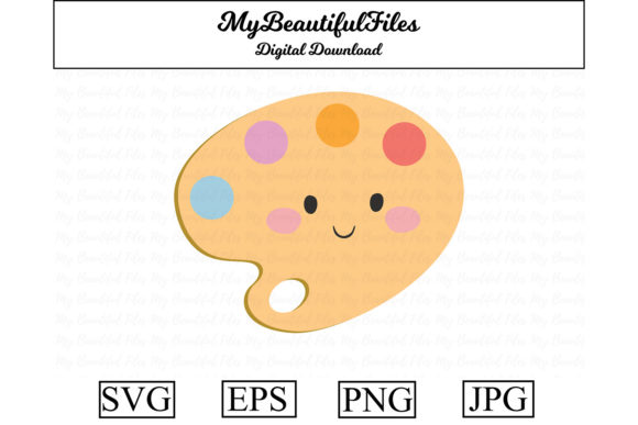School Art Palette Kawaii Clipart Review