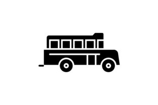 School Bus Glyph Icon Vector: An Embroidery Review