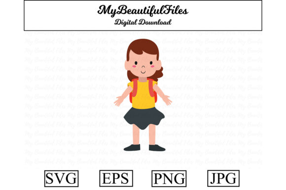 School Girl with Bag Kawaii Clipart: An Embroidery Review