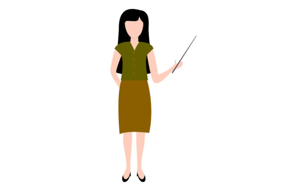 Teacher Flat Character Woman: An Embroidery Review