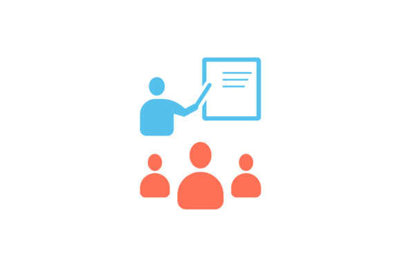 Teacher Teaching in Classroom Flat Icon Review