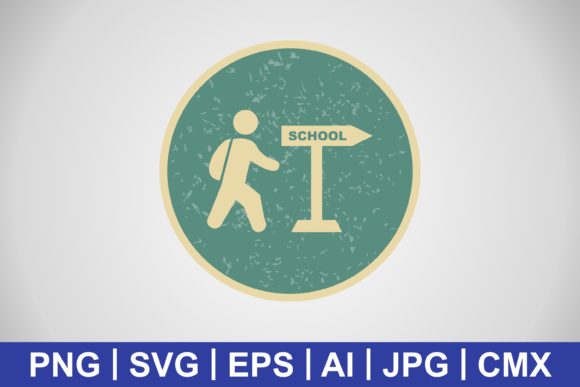 Vector Walking to School Icon: An Embroidery Review